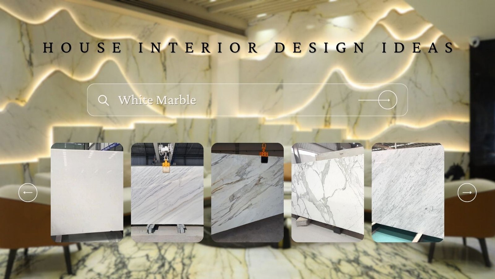White Marble House Interior Design Ideas for Classic Coziness