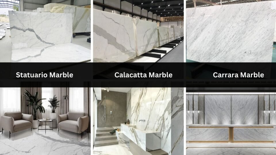 Why Statuario Marble is Considered Better than Calacatta and Carrara Marble