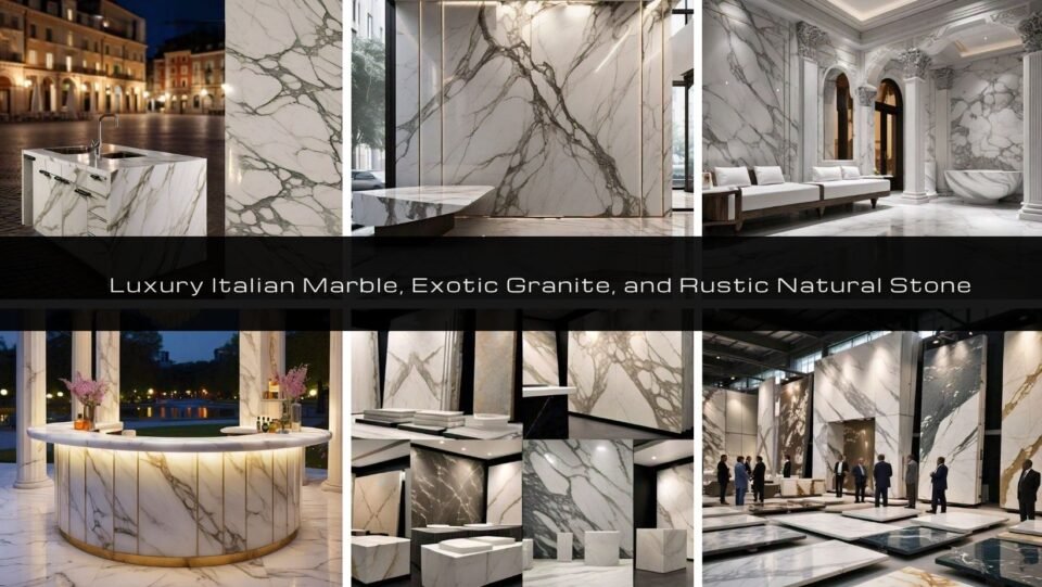 Luxury Italian Marble, Exotic Granite, and Rustic Natural Stone